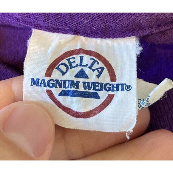 Vintage Delta Yes We Did Baltimore World Champs Graphic T Shirt Large Purple - Picture 3 of 6